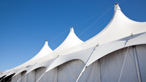 white event tent hire